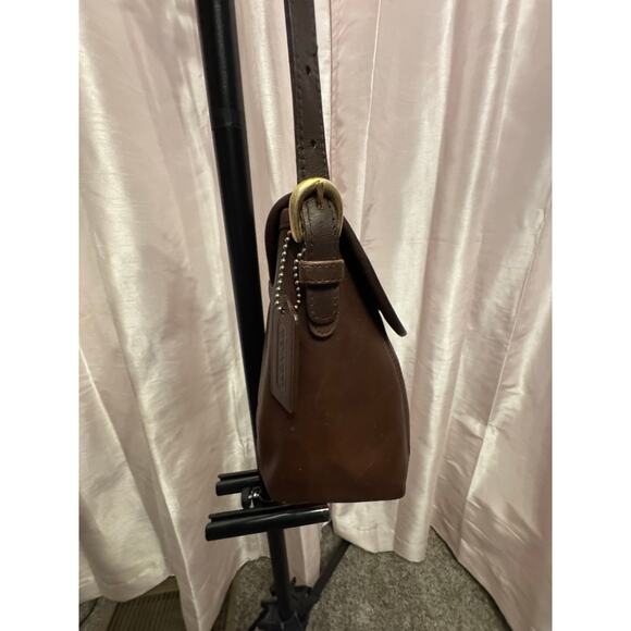 Vintage Coach 9929 Convertible Crossbody Shoulder Bag Brown Glove-Tanned Leather - Picture 11 of 15